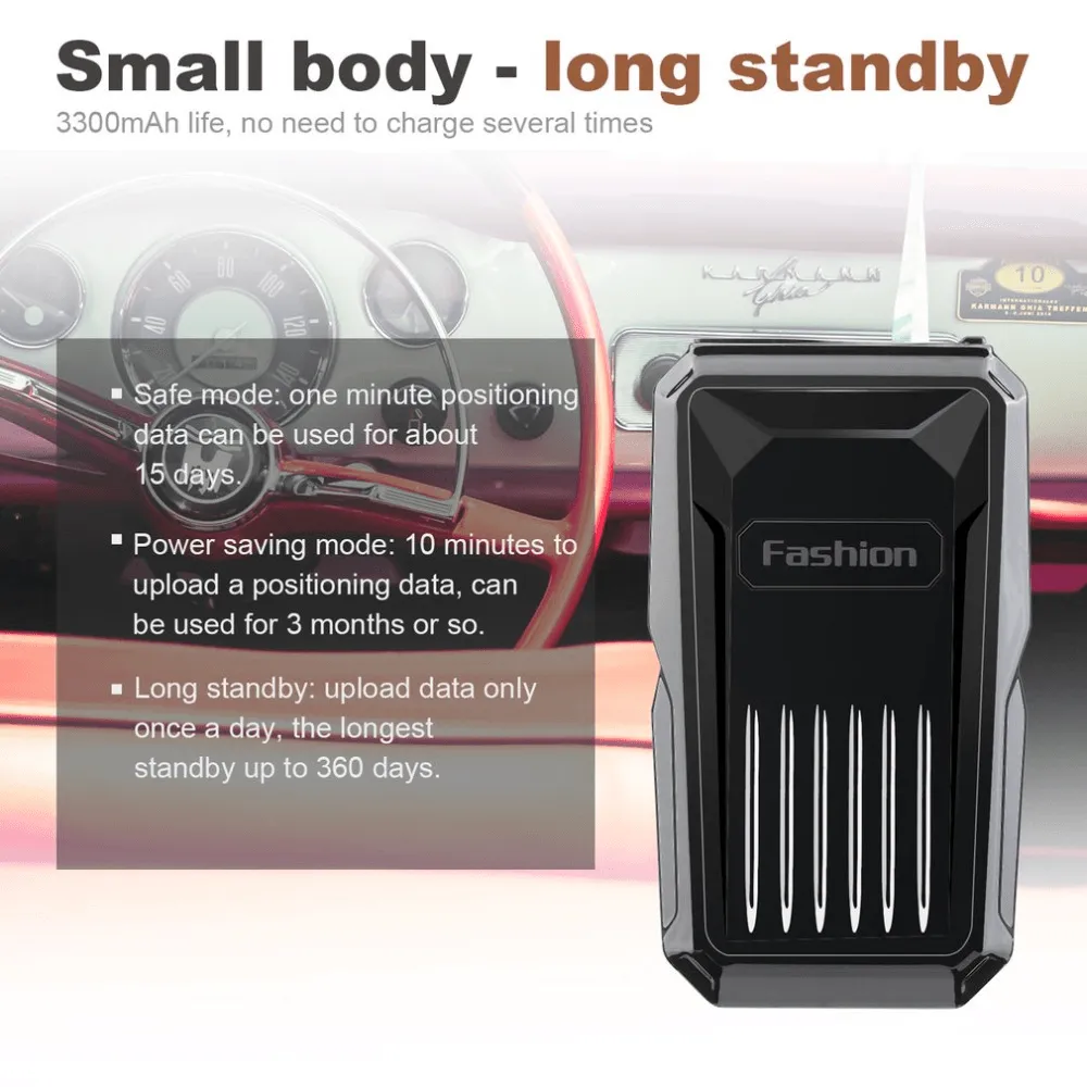 ANDOWL GPS VEHICLE TRACKER W/ STRONG MAGNET - C1B