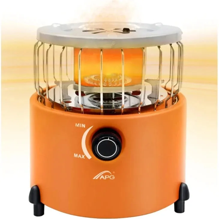 APG Portable 2 in 1 Camping Stove Gas Heater Outdoor Warmer Propane Butane Tent Heater System
