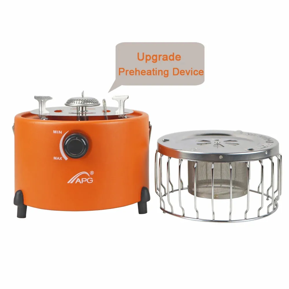 APG Portable 2 in 1 Camping Stove Gas Heater Outdoor Warmer Propane Butane Tent Heater System