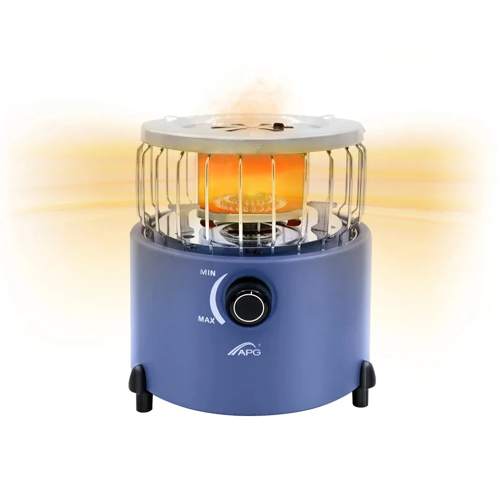 APG Portable Household Room Heating Warmer 2 In 1 Camping Gas Stove Propane Butane Tent Heater