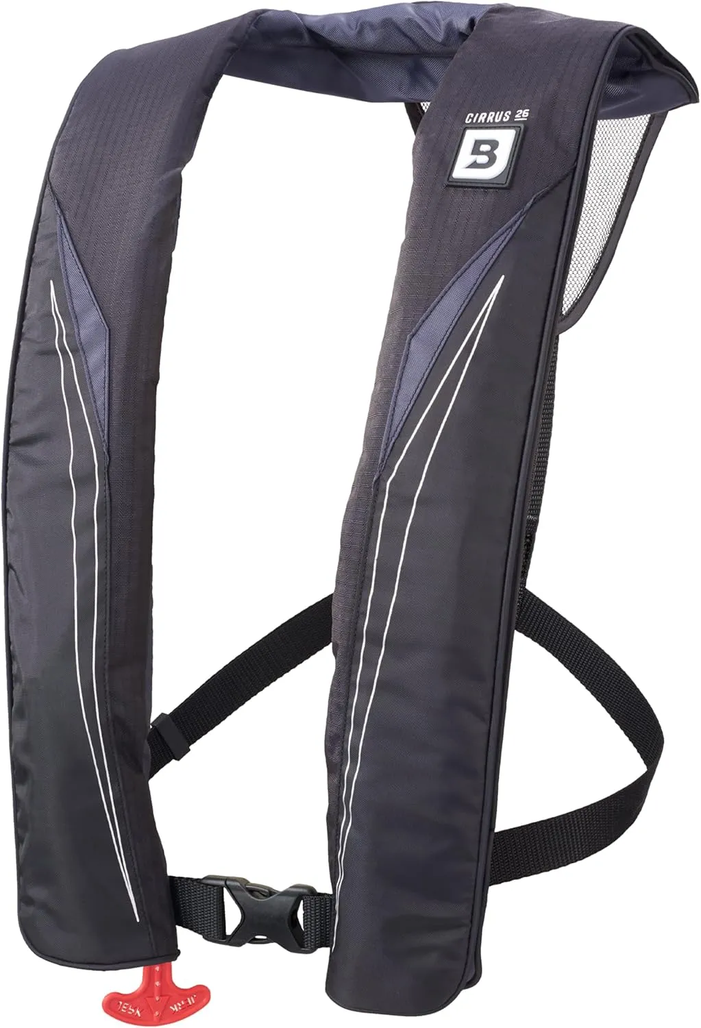 BLUESTORM Gear Cirrus26 Inflatable PFD Life Jackets for Adults | US Coast Guard Approved Automatic Life Vest w/Manual Override Convertibility