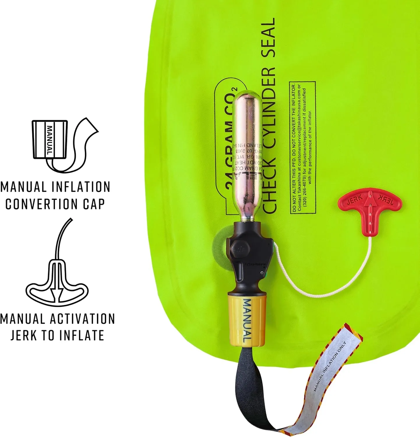 BLUESTORM Gear Cirrus26 Inflatable PFD Life Jackets for Adults | US Coast Guard Approved Automatic Life Vest w/Manual Override Convertibility