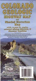 Colorado Geologic Highway Map Map  January 1, 2013