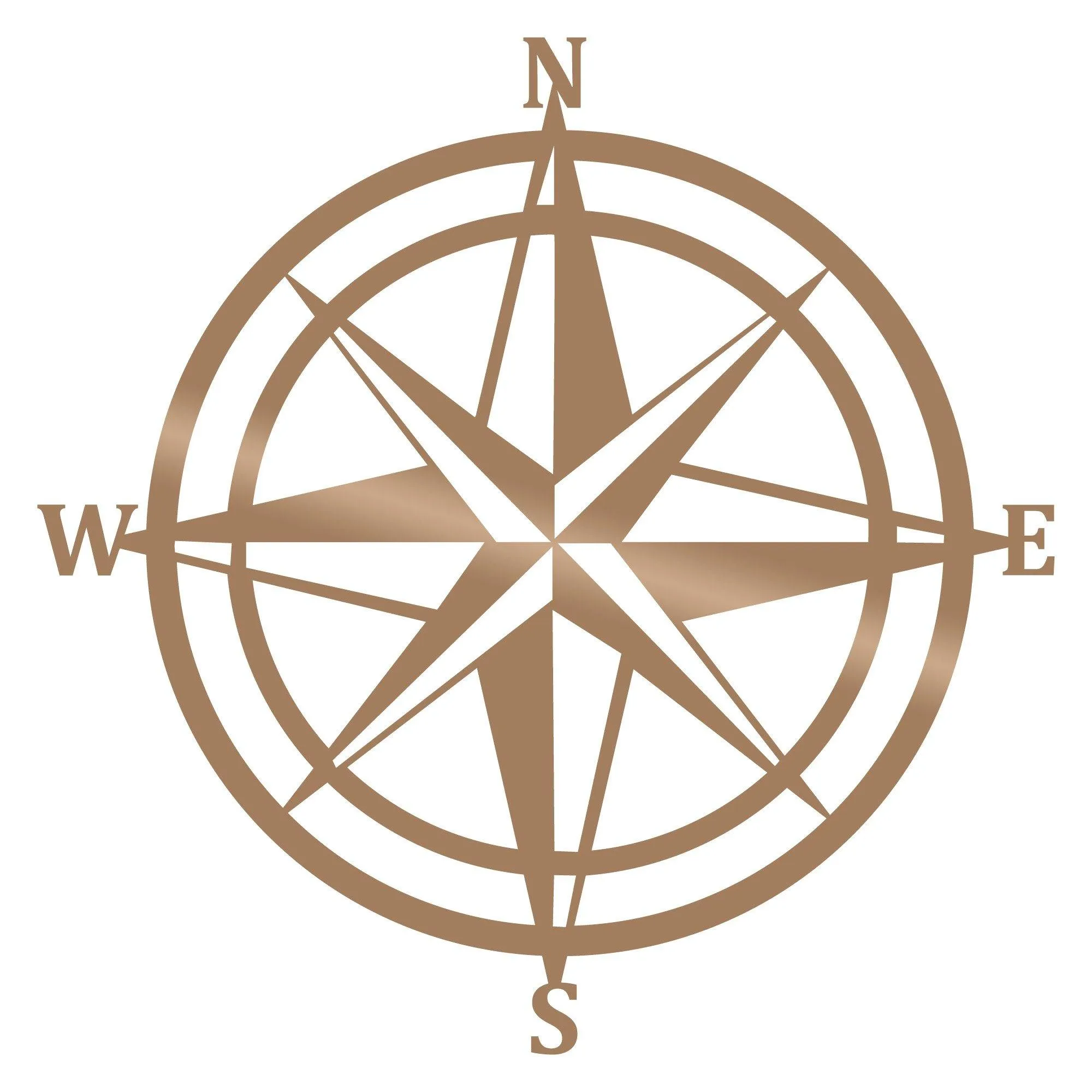 COMPASS - COPPER Wall Art