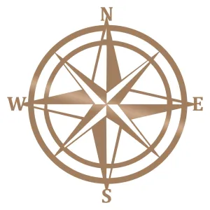 COMPASS - COPPER Wall Art