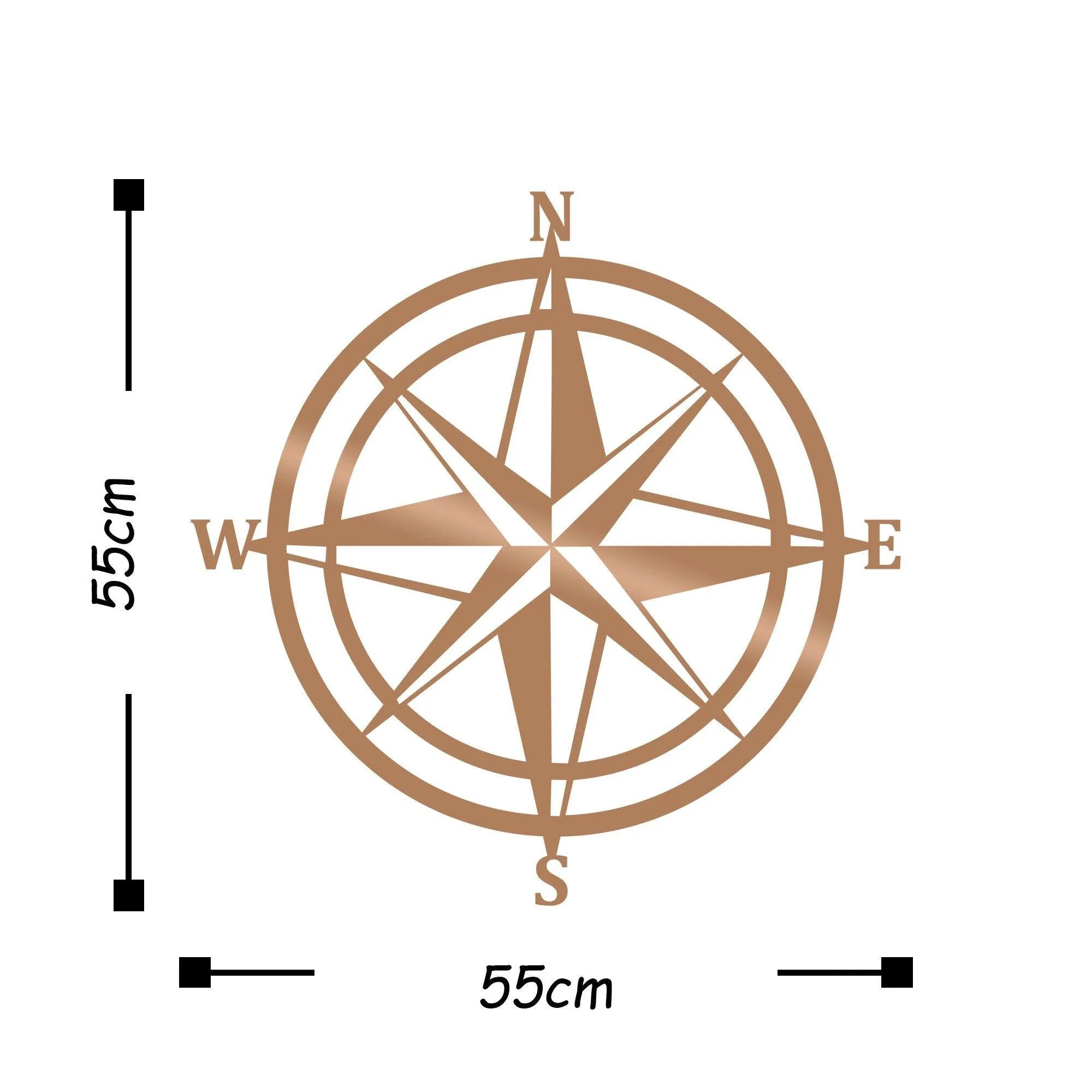 COMPASS - COPPER Wall Art