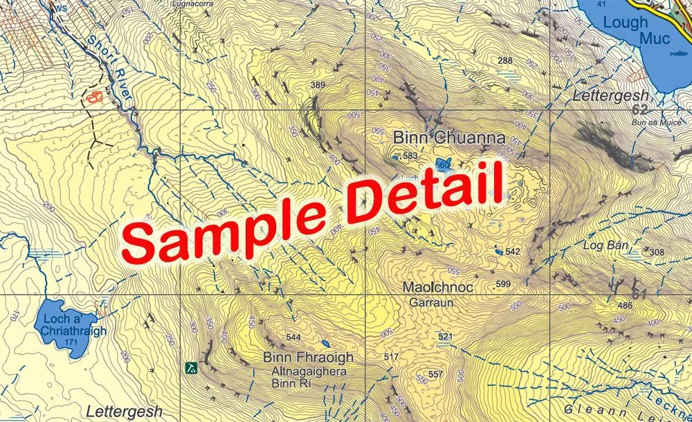 CONNEMARA MOUNTAINS 1:25,000 SCALE MAP - WATERPROOF AND NON-WATERPROOF