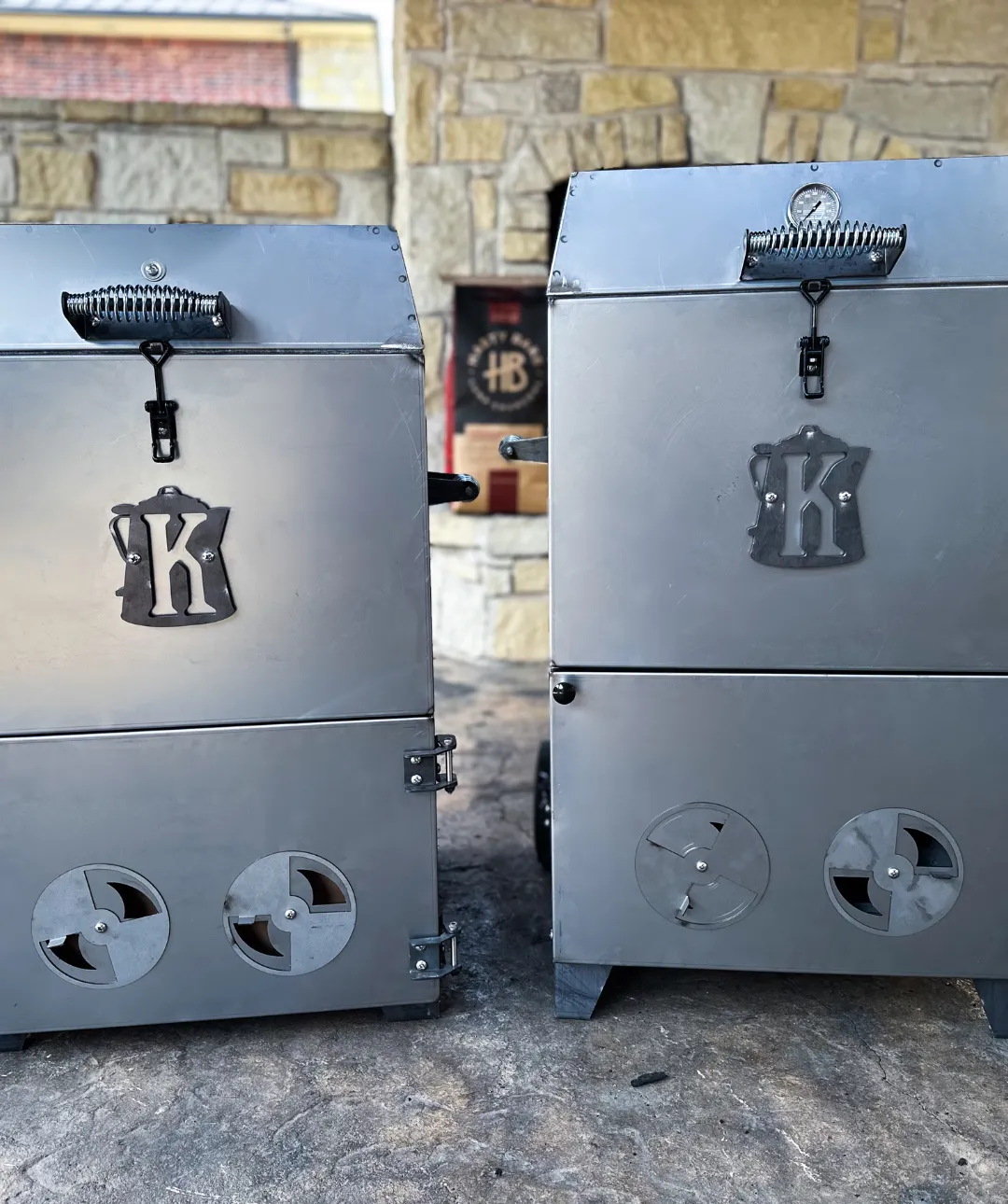 Corten Steel Roughneck Barrel Smoker, aka "Kent's Cowboy Smoke Box"