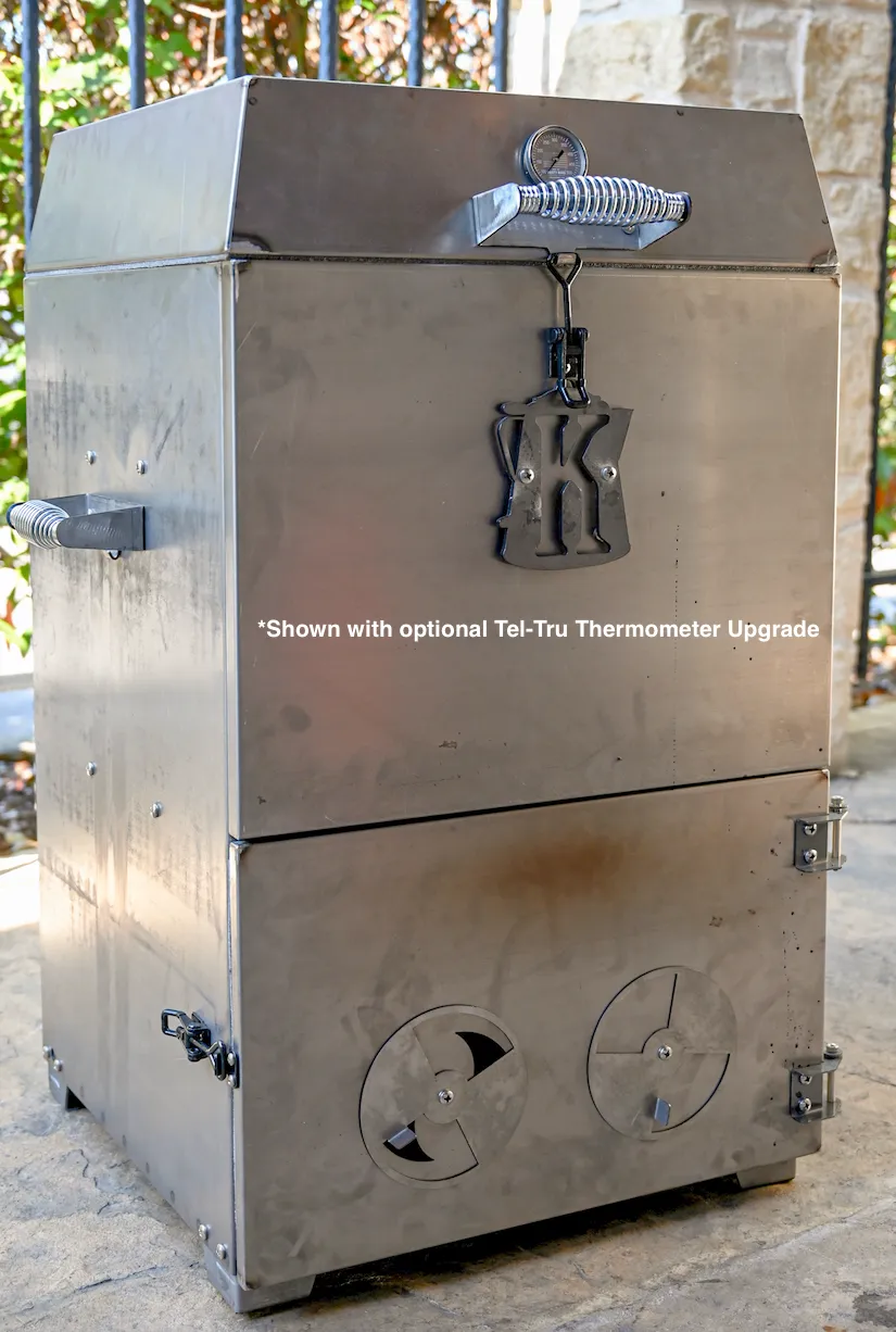 Corten Steel Roughneck Barrel Smoker, aka "Kent's Cowboy Smoke Box"