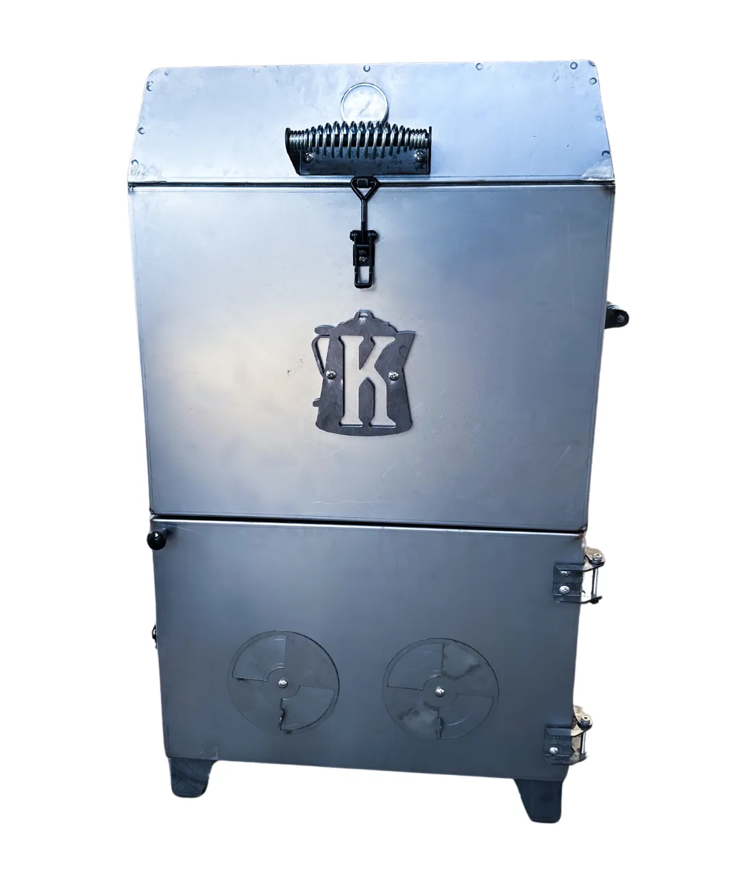 Corten Steel Roughneck Barrel Smoker, aka "Kent's Cowboy Smoke Box"