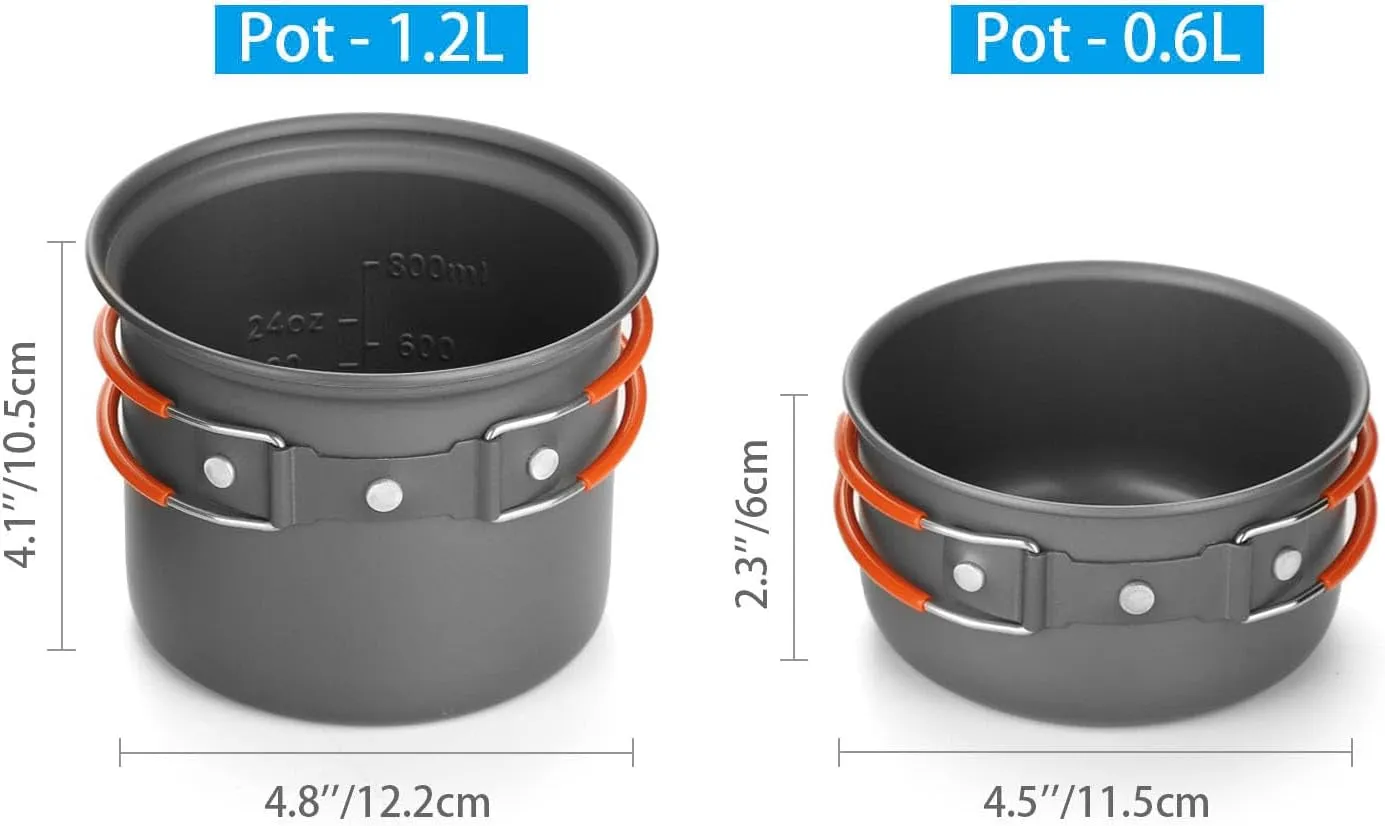 Explorer's Camping Cookware Set with Stove