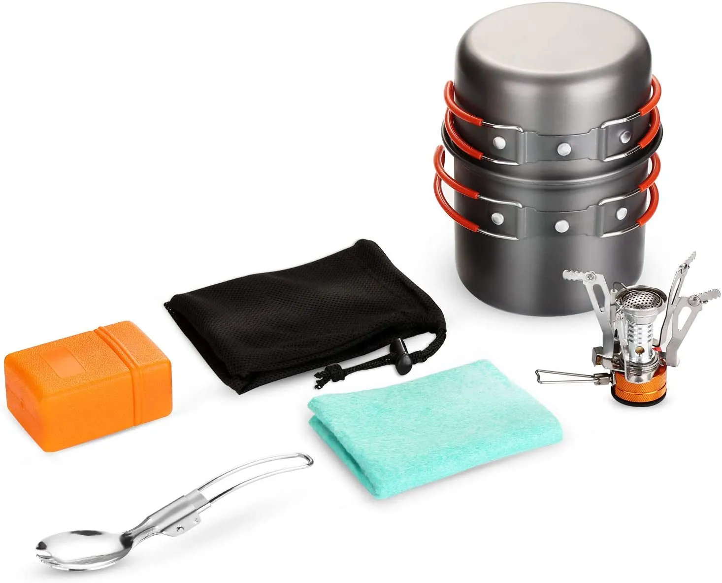 Explorer's Camping Cookware Set with Stove