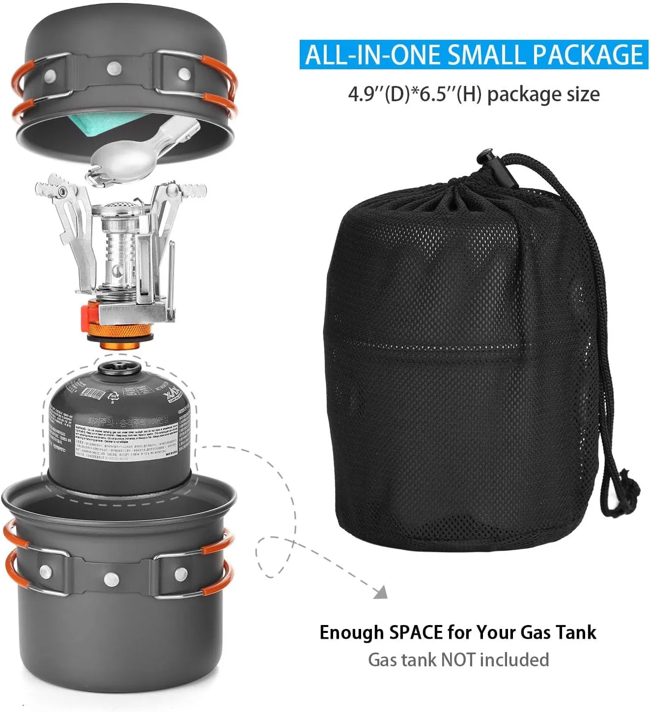 Explorer's Camping Cookware Set with Stove