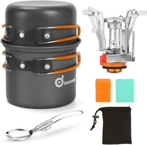 Explorer's Camping Cookware Set with Stove