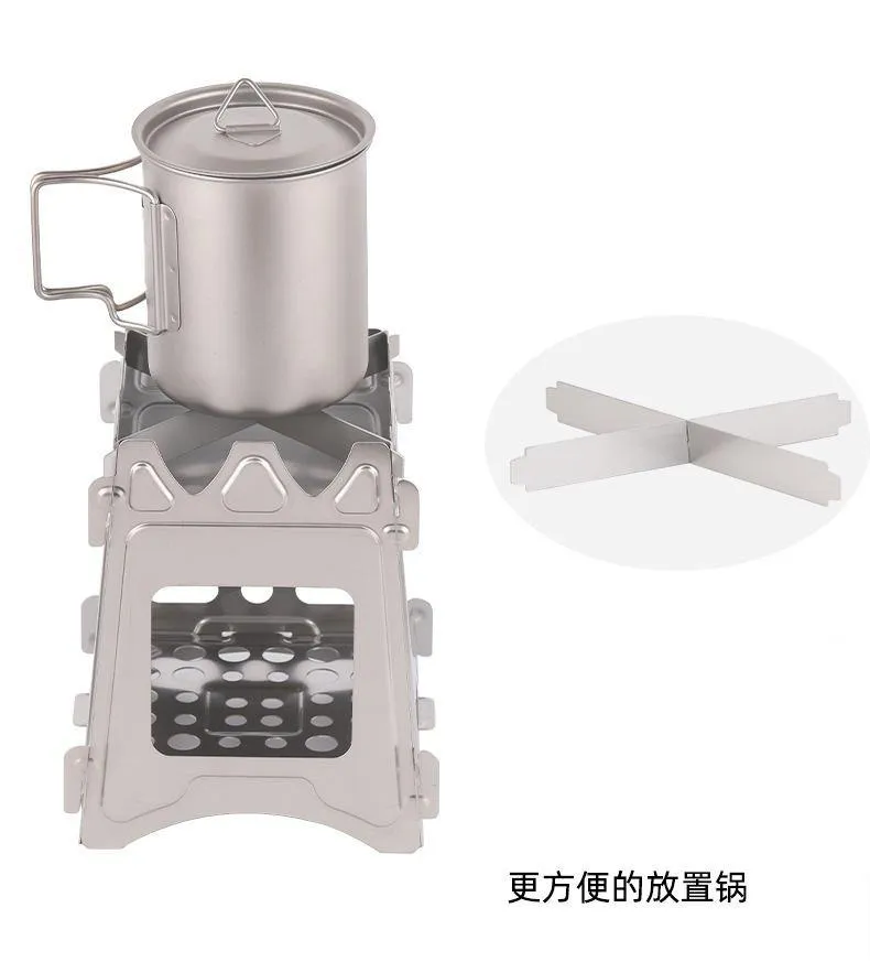 Foldable Camping Stove,Ultralight Backpacking Stove,Stainless Steel