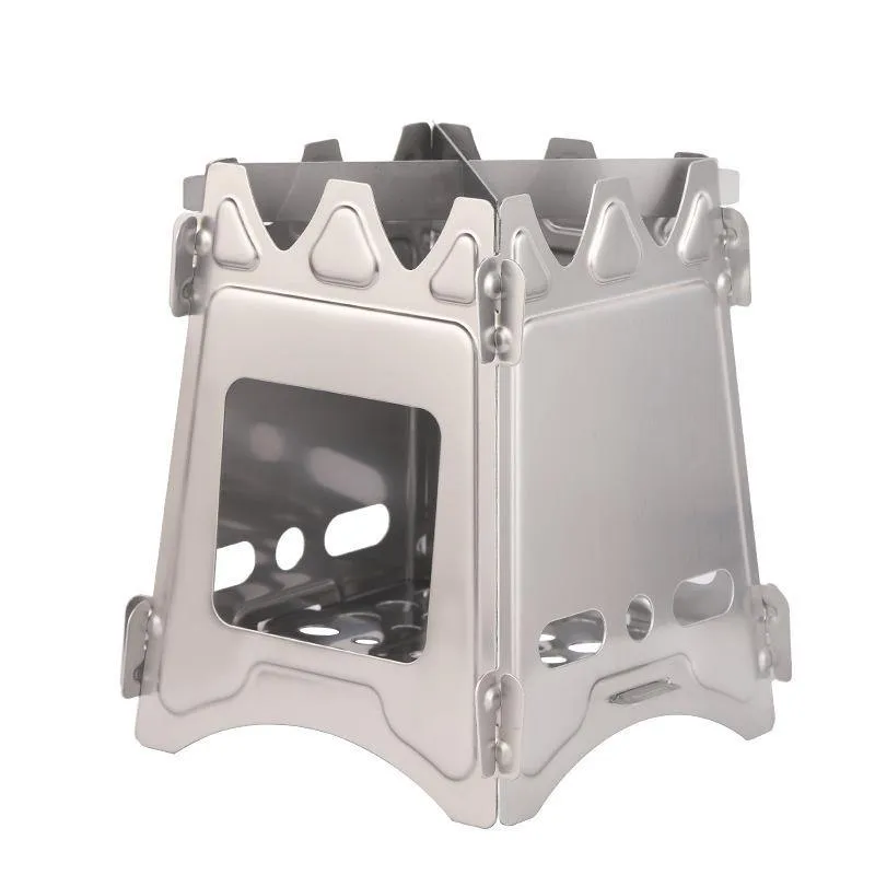 Foldable Camping Stove,Ultralight Backpacking Stove,Stainless Steel