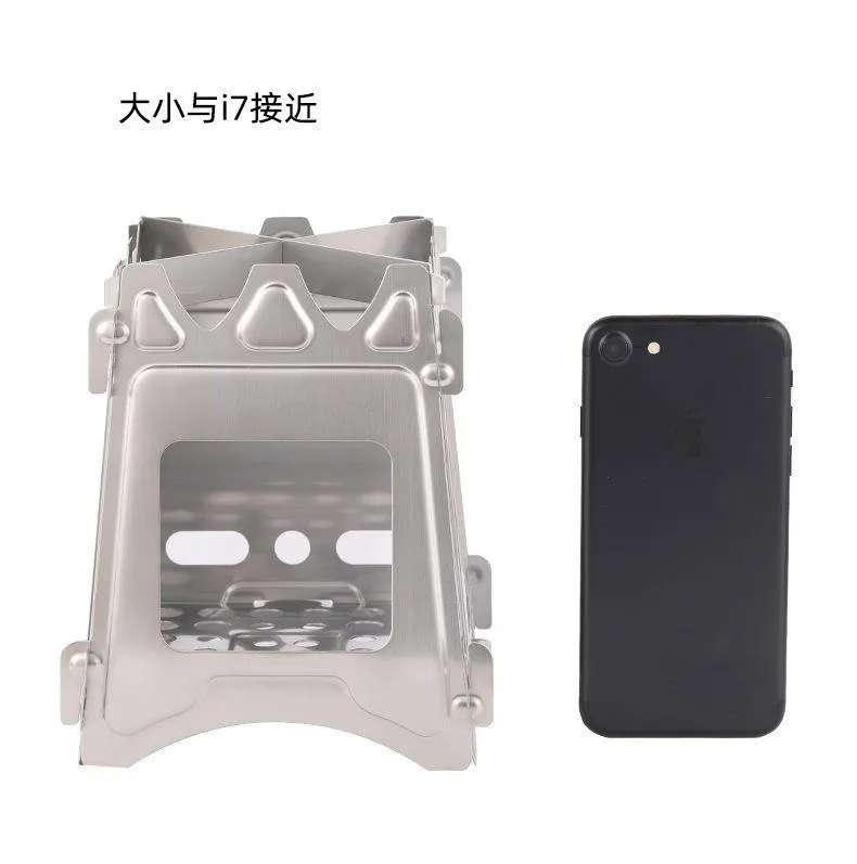 Foldable Camping Stove,Ultralight Backpacking Stove,Stainless Steel