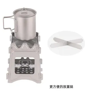Foldable Camping Stove,Ultralight Backpacking Stove,Stainless Steel