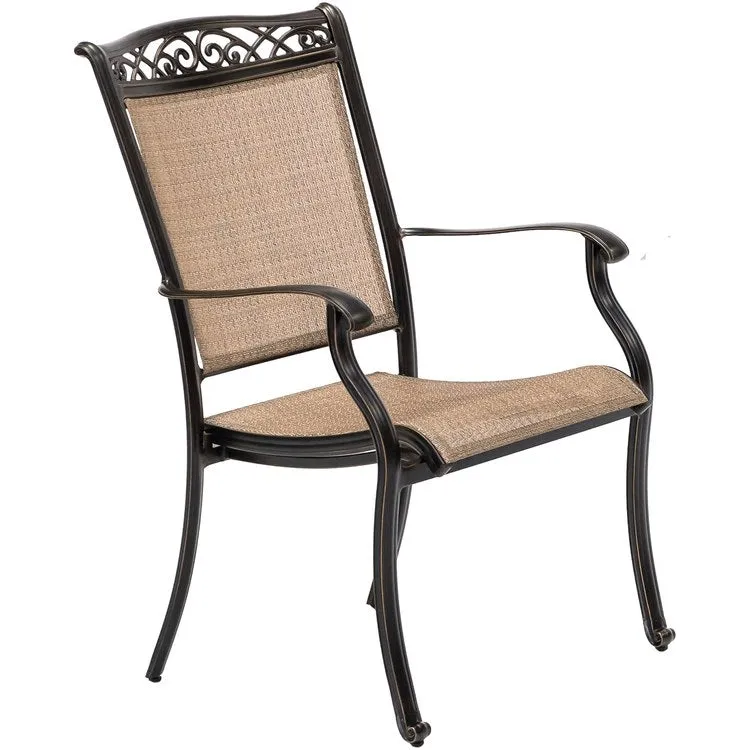 Fontana Seven-Piece Outdoor Dining Set with 38" x 72" Cast-Top Table