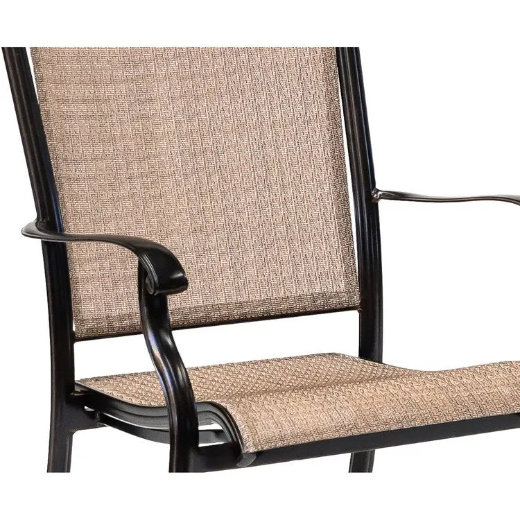 Fontana Seven-Piece Outdoor Dining Set with 38" x 72" Cast-Top Table