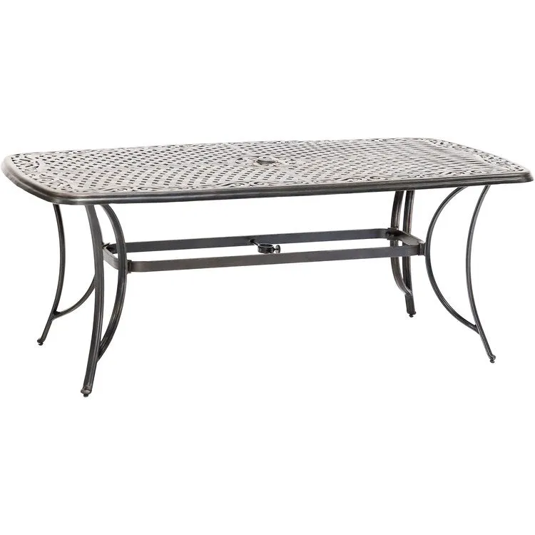 Fontana Seven-Piece Outdoor Dining Set with 38" x 72" Cast-Top Table