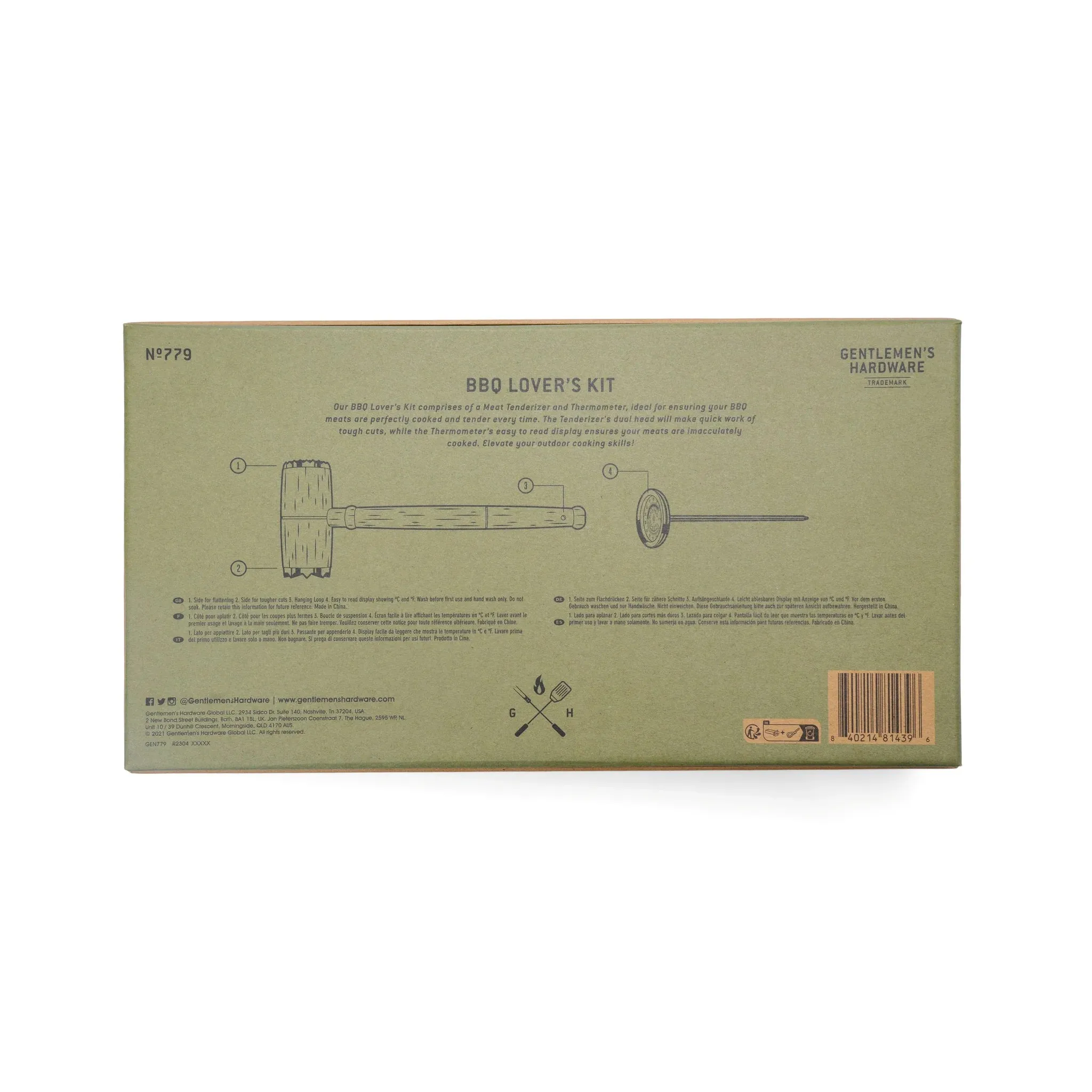 Gentlemen's Hardware BBQ Lover's Kit