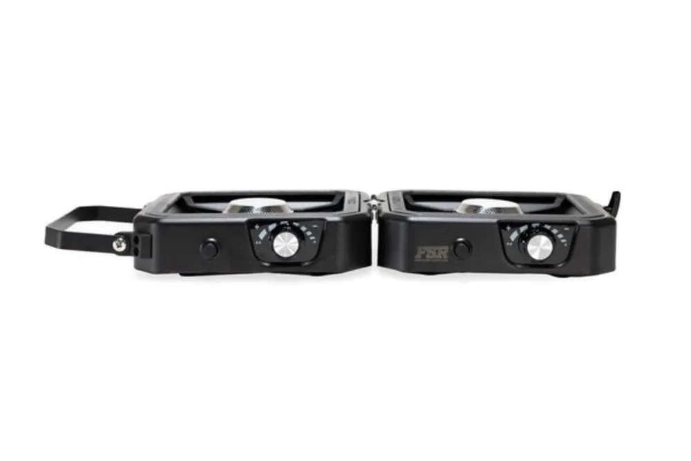 GoFSR Portable 2 Burner Camp Stove & Wind Screen