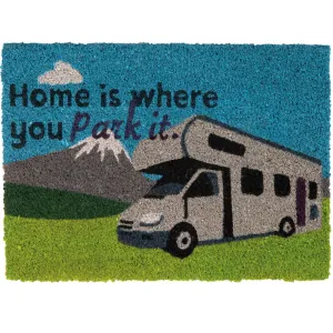 Home Is Where You Park It Motorhome Coir Door Mat