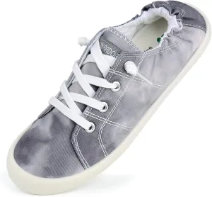 JENN ARDOR Womens Low Top Canvas Slip On Sneaker Comfort Casual Shoes Walking Flats