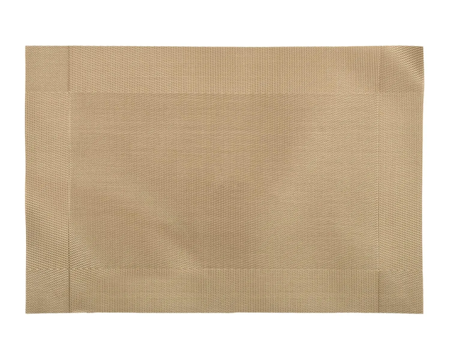 Kuber Industries PVC Reversible Dining Table Placemat for Dining Table, Home, Kitchen, Office and Outdoor Set of 6 (Light Brown)-50KM01308