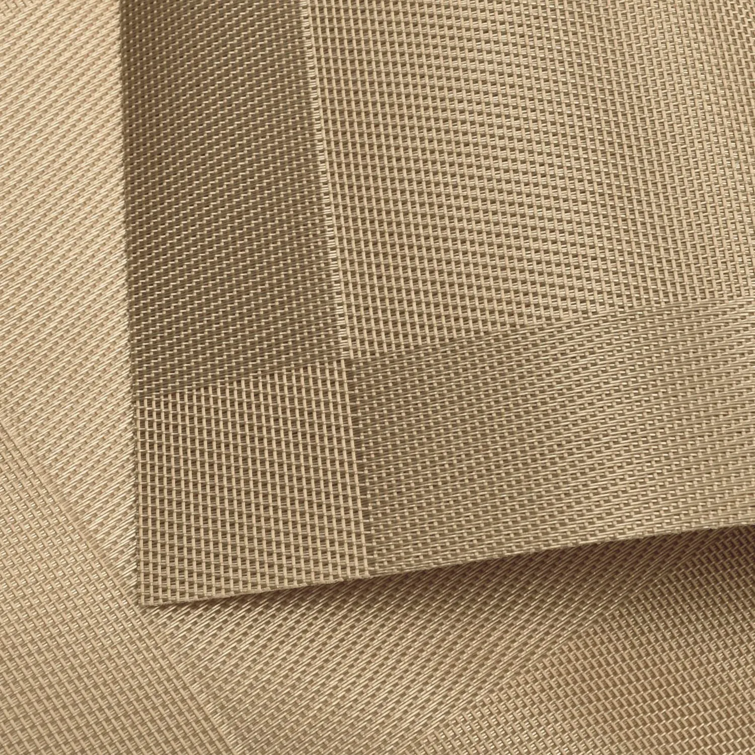Kuber Industries PVC Reversible Dining Table Placemat for Dining Table, Home, Kitchen, Office and Outdoor Set of 6 (Light Brown)-50KM01308