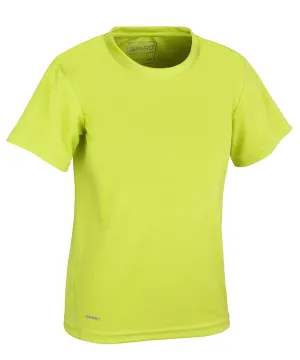 Lime Green - Spiro quick-dry short sleeve junior t-shirt