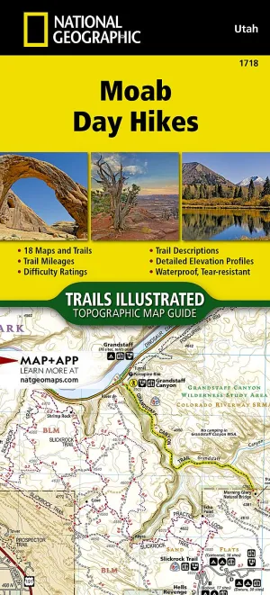 Moab Day Hikes Map (National Geographic Topographic Map Guide, 1718) Map  March 21, 2023