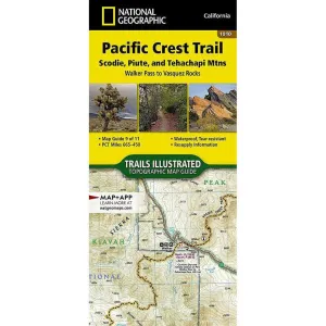 National Geographic Pacific Crest Trail: Scodie, Piute, and Tehachapi Mountains Map [Walker Pass to Vasquez Rocks]