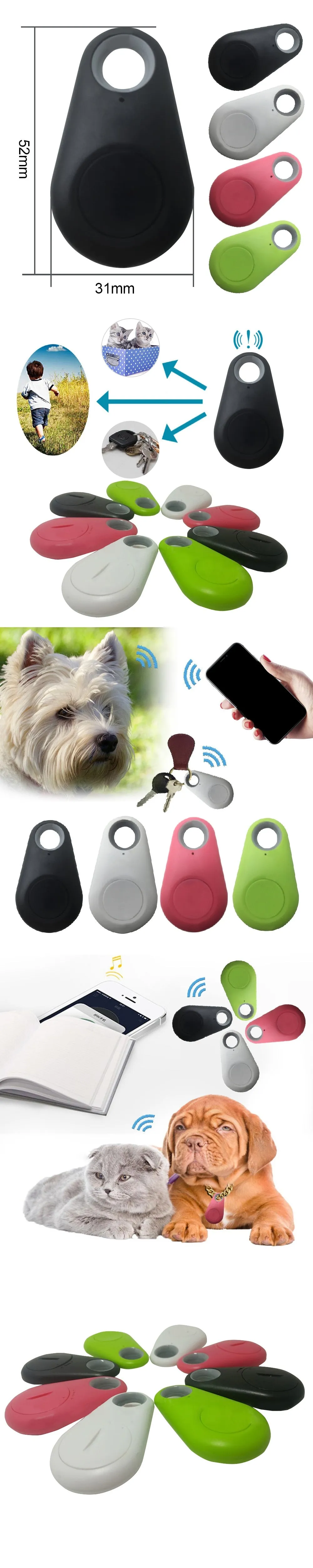 Pets Smart Mini GPS Tracker Anti Lost Waterproof Bluetooth Tracer For Pet Dog Cat Keys Wallet Bag Kids Trackers Finder Equipment