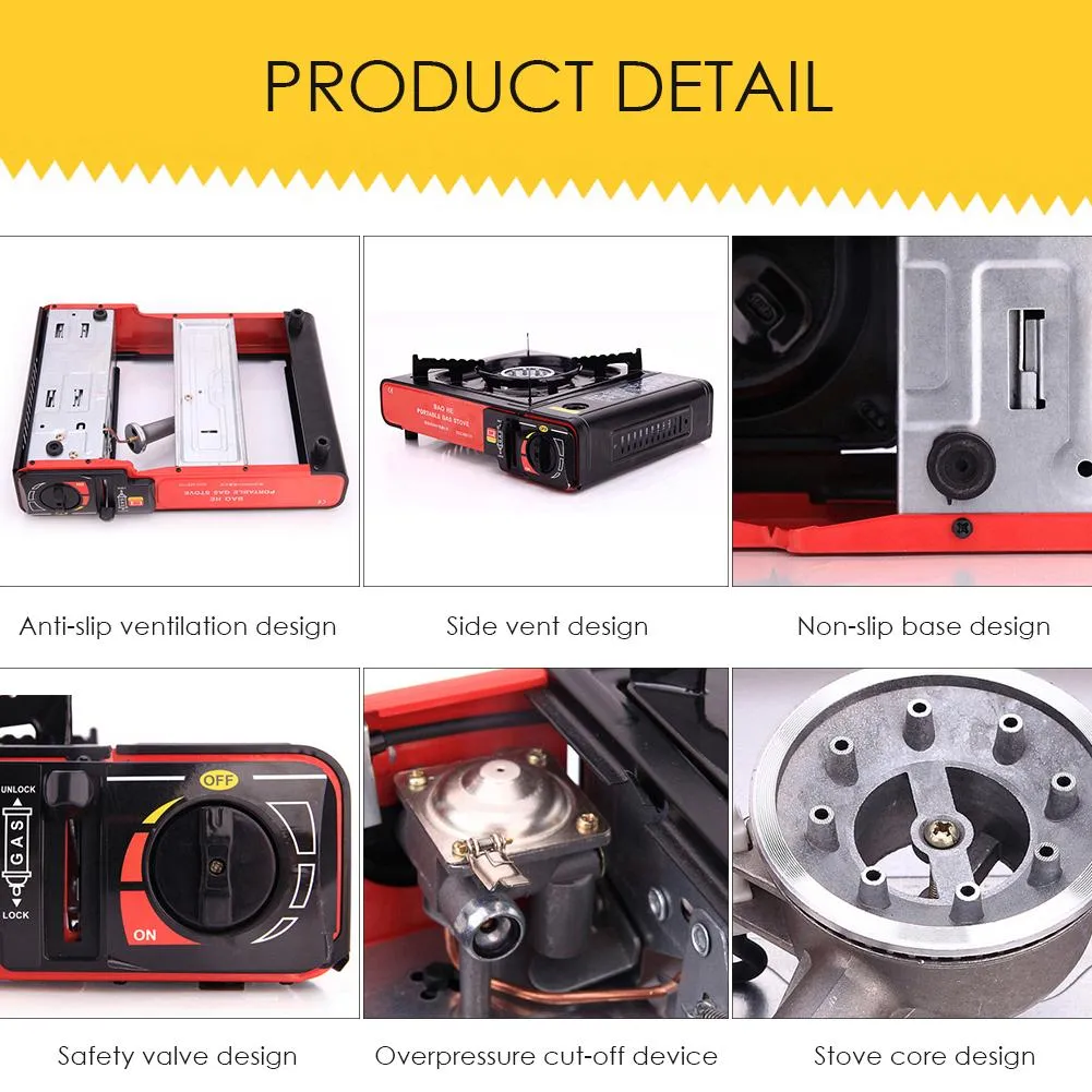 Portable Butane Gas Stove With Carrying Case