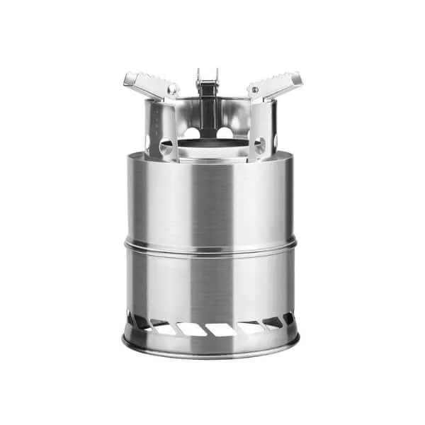 Portable Stainless Steel Wood Burning Stove for Camping & Backpacking
