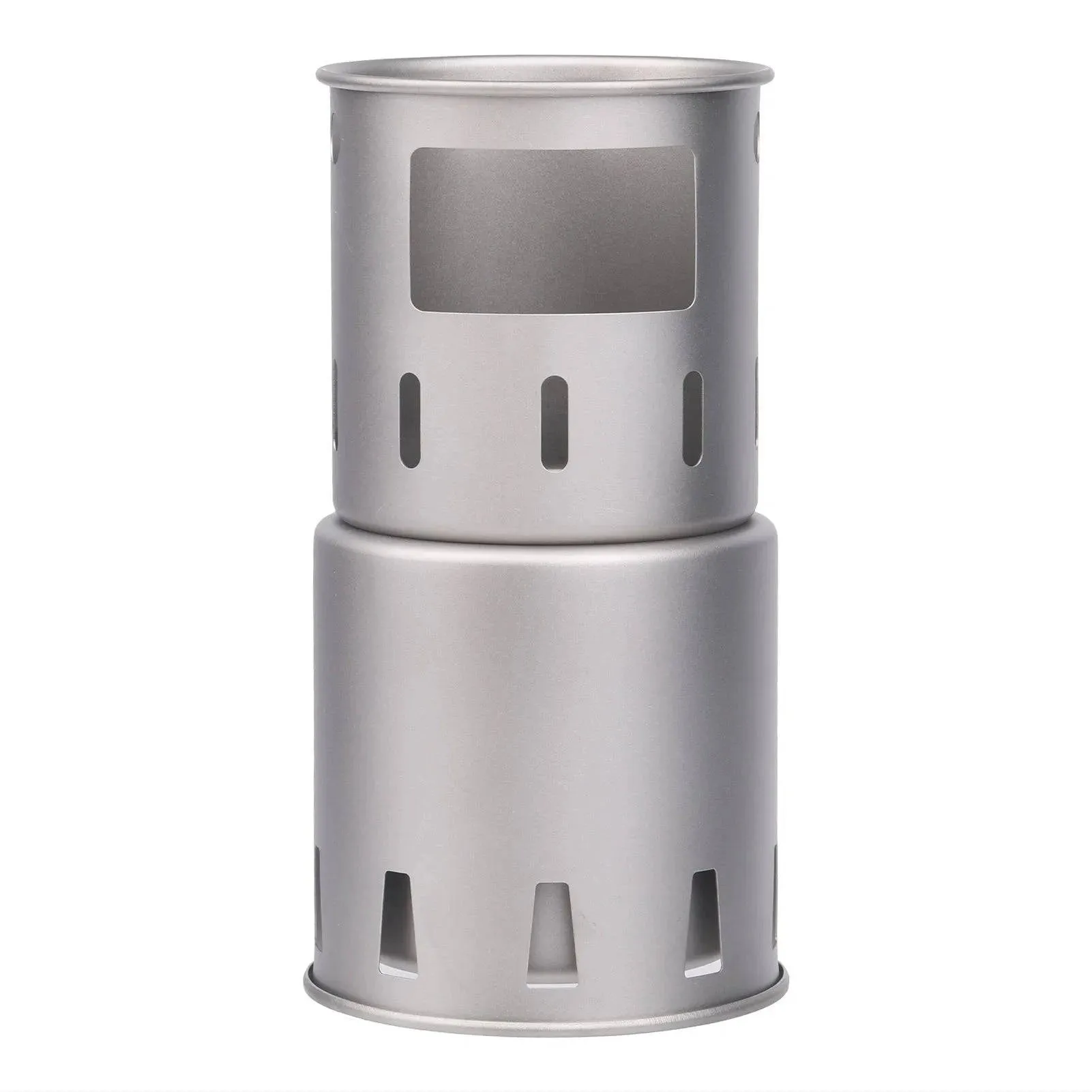 Portable Titanium Outdoor Camping Wood Stove Folding Lightweight Wood Burner Hiking Cooking Picnic Stove