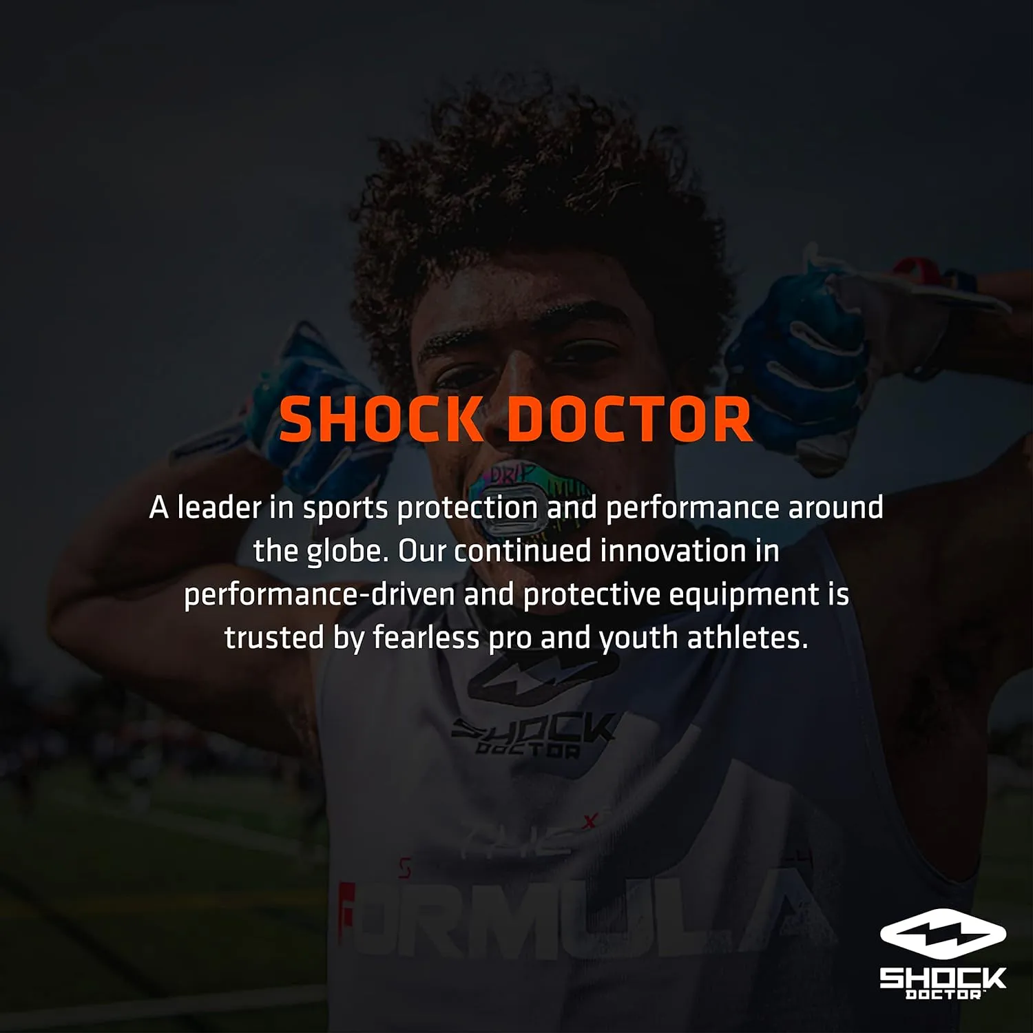 Shock Doctor Football Helmet Chin Strap, Adjustable Straps, Youth & Adult