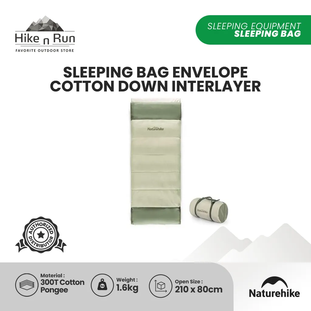 Sleeping Bag Naturehike NH20MSD01 Envelope Cotton E200
