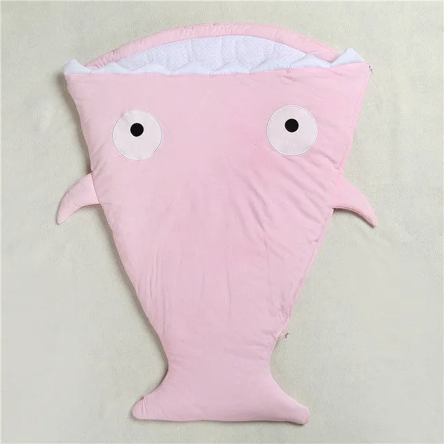 SR058 2017 Shark newborn sleeping bag sleeping bag winter stroller bed swaddle blanket wrap bedding cute baby sleeping bag
