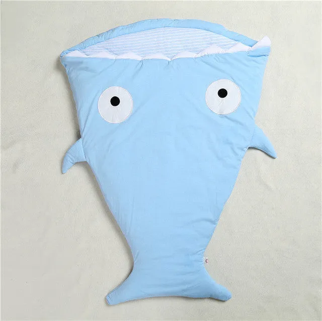 SR058 2017 Shark newborn sleeping bag sleeping bag winter stroller bed swaddle blanket wrap bedding cute baby sleeping bag