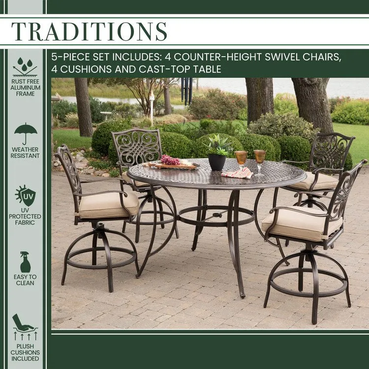 Traditions Five-Piece High-Dining Bar Set