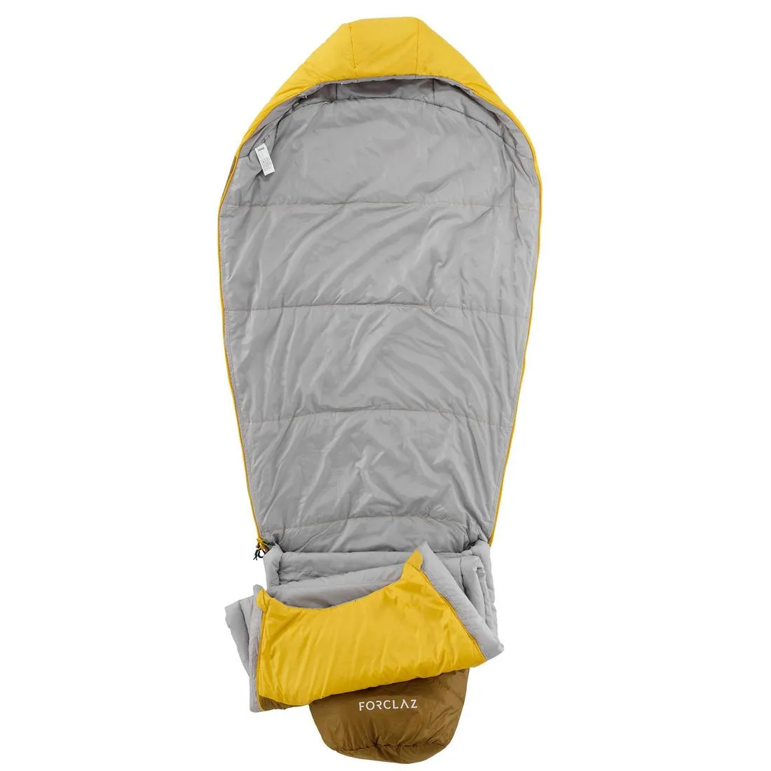 TREK500 5°light trekking sleeping bag - yellow