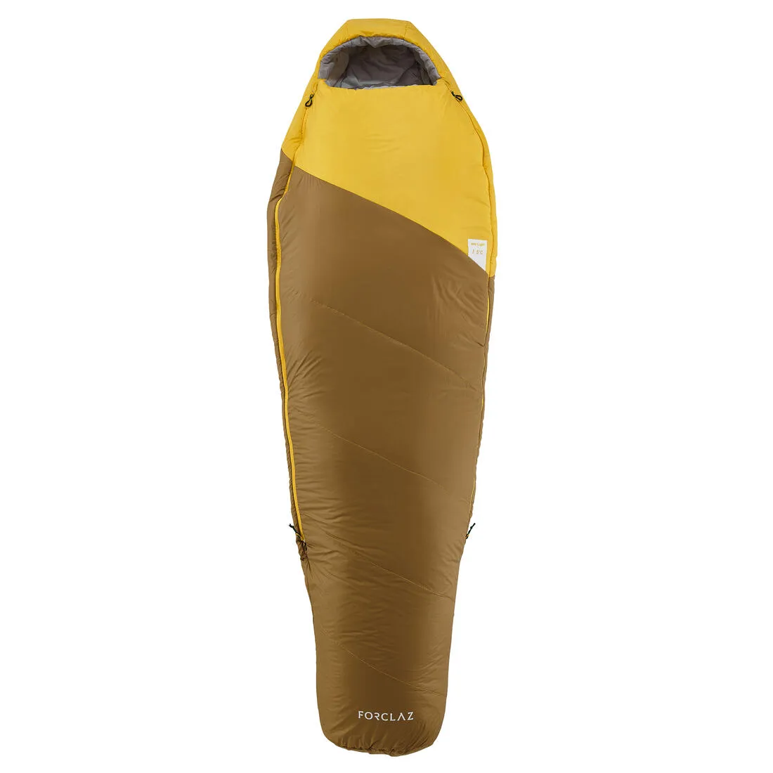 TREK500 5°light trekking sleeping bag - yellow