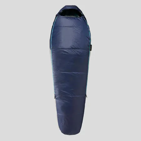 Twinnable feather sleeping bag - blue
