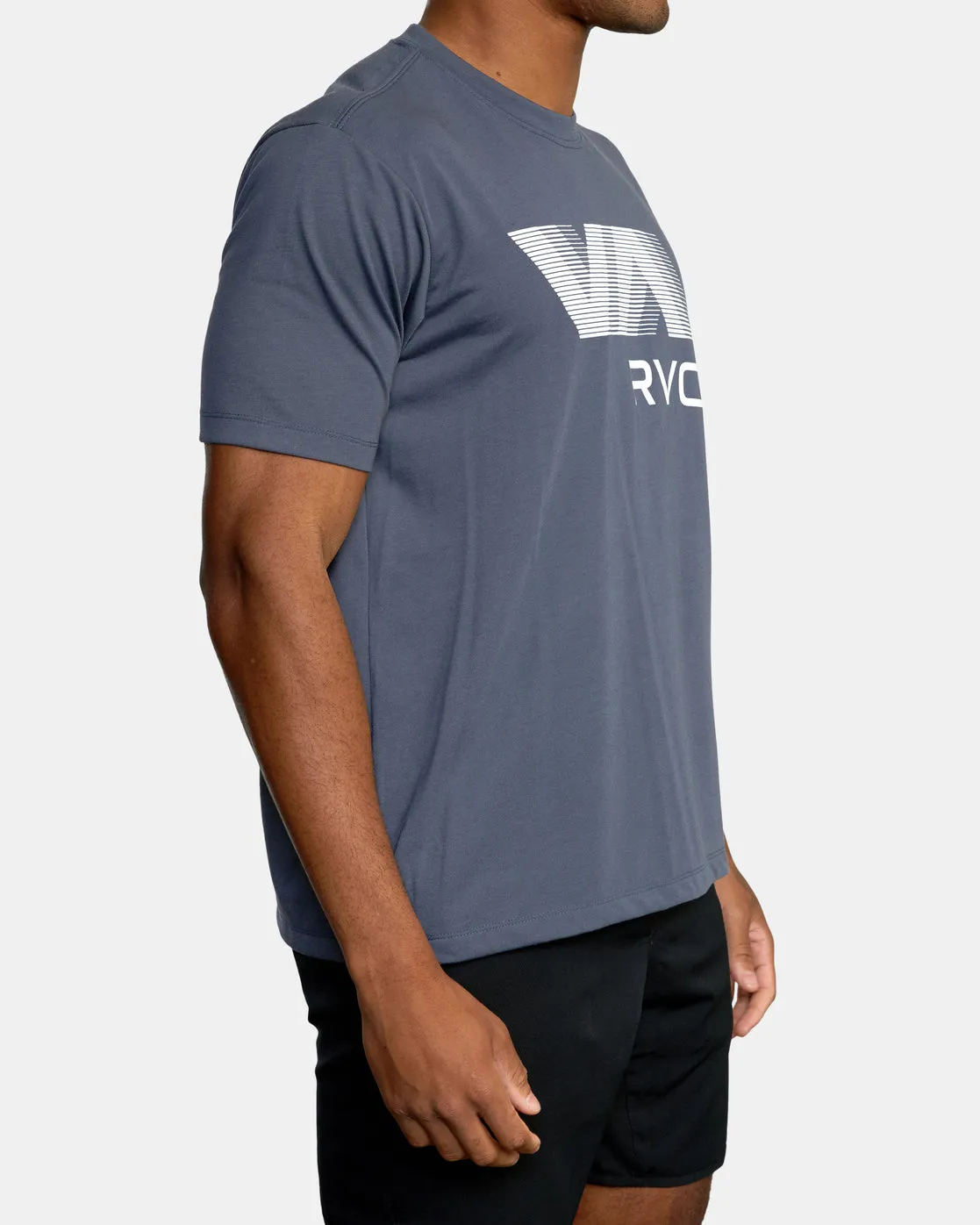 VA RVCA Blur Short Sleeve Performance Tee - Ombre Blue