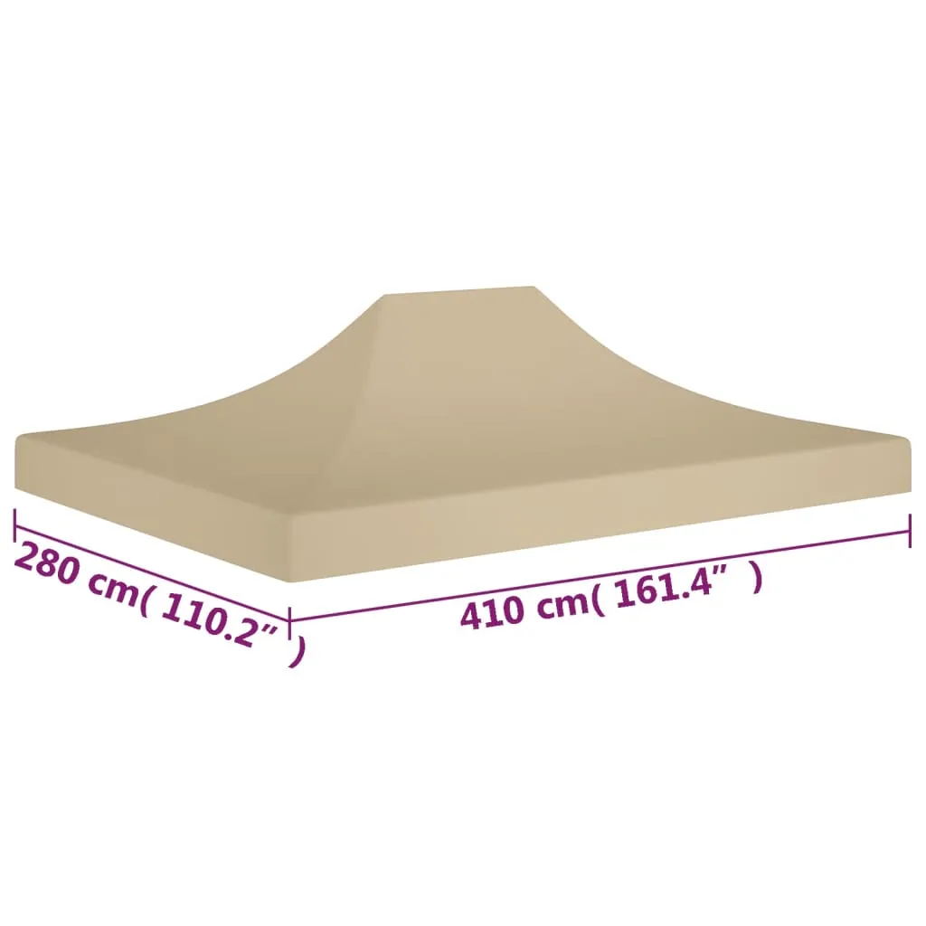 vidaXL Party Tent Roof 4x3 m Beige 270 g/m²