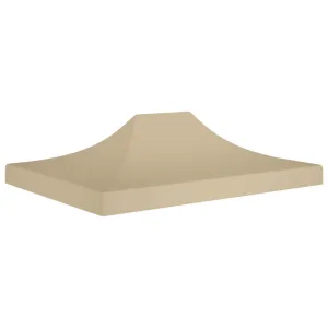 vidaXL Party Tent Roof 4x3 m Beige 270 g/m²