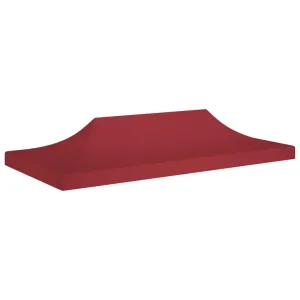 vidaXL Party Tent Roof 6x3 m Burgundy 270 g/m²